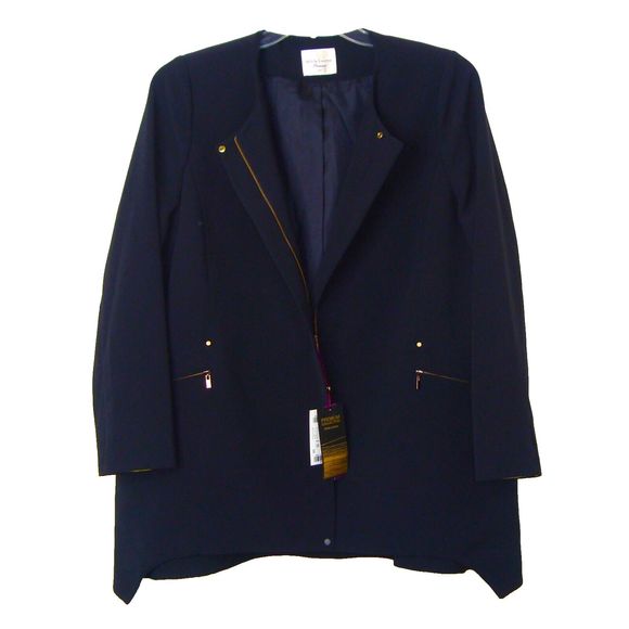 NEW Olivia Lauren Premium Collection Zip-up Jacket Blazer Size 105 (L/14) - Picture 1 of 13